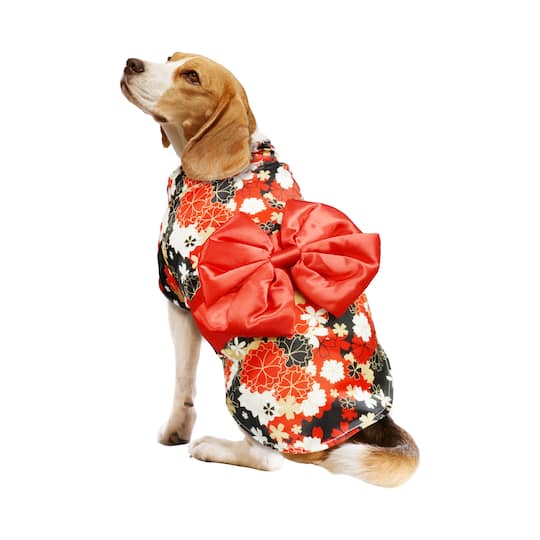 Best Furry Friends Red Kimono Pet Costume